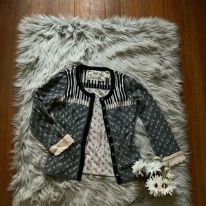 Anthropologie Piano Cardigan